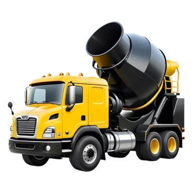 Cement Mixer - Mack Granite (Model Year: 2022) (Iconic colour: Yellow and black) sticker