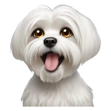 Maltese shitzu barking sticker