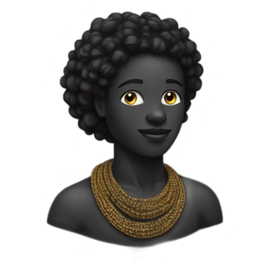 Le continent Africain simplement en noir sticker