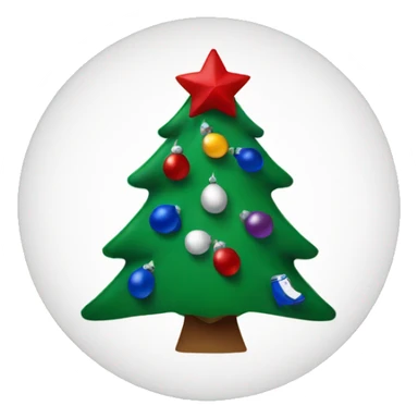 Christmas tree with Buffalo Bills decorations sticker
