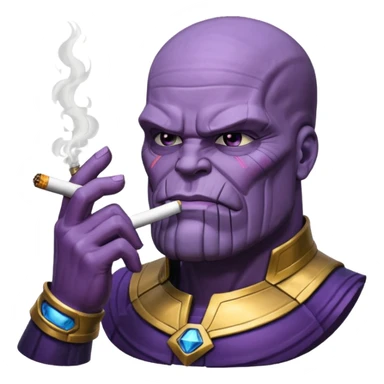 Thanos smoking sticker