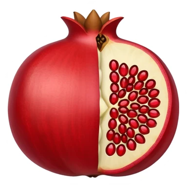 pomegranate with seeds sticker