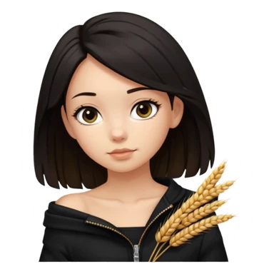  Siyah uzun saçlı ceket giyen esmerimsi kız fazla esmer değil siyah ceket  polar ceket ceket gevşek biraz omzundan çıkıyormuş gibi ve bugday ten rengi soltaraftaki omzundan çıkık sadece içinde de siyah crop var crop omzundan bağlı ve sadece sol omzundan gevşek ceket  sticker