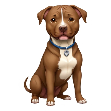 Brown Brindle Labrador pit bull dog  sticker