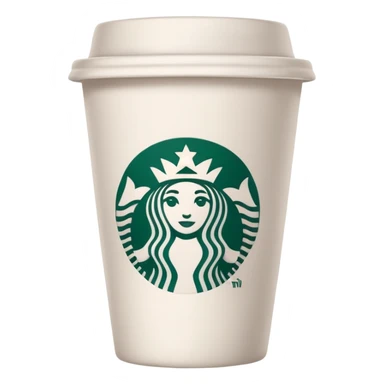 A cute Starbucks coffee cup sticker