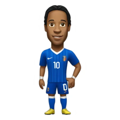 ronaldinho realistic football player sticker