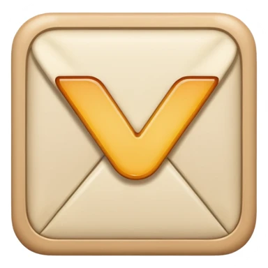 Letter color pale beige creamy sticker