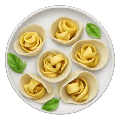 Plate with Tortellini sticker