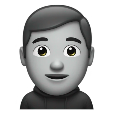 un homme noire avec un liquide blanc sur le visage sticker