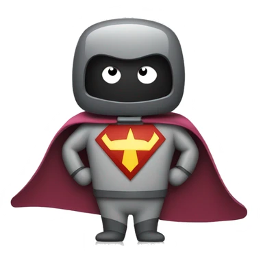 computer wearing a superhero cape sticker
