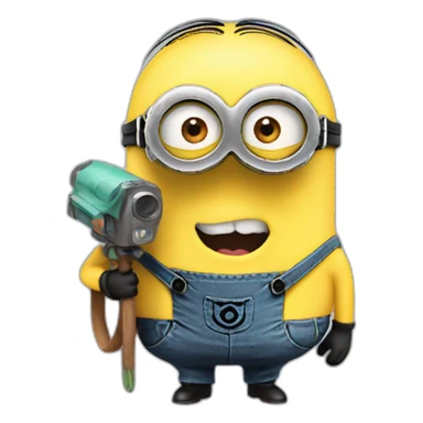 Minion con boina sticker