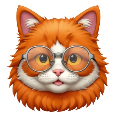 Gato óculos sticker