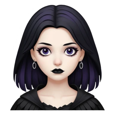 Raven goth sticker