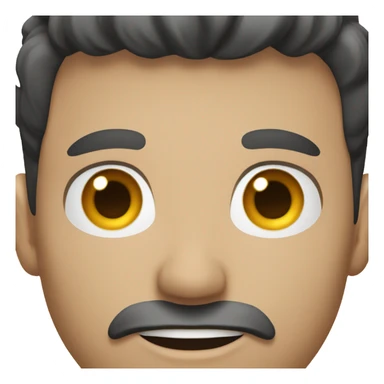 metrosexual white male with dark hair sticker