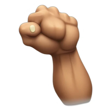 muscular arm with a flash sticker