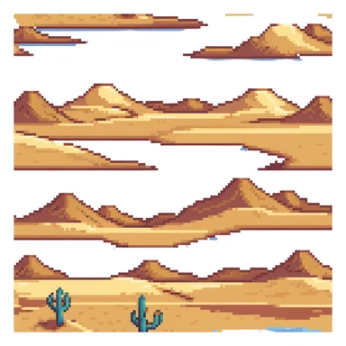 sunny desert landscape with rolling sand dunes sticker