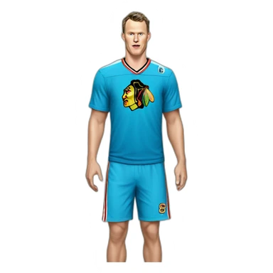 Jonathan Toews as a beach bum  sticker