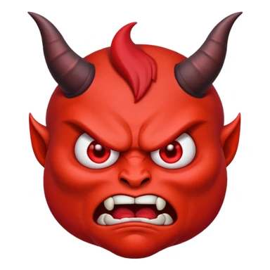 Evil emoji sticker