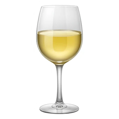 White wine glass sticker