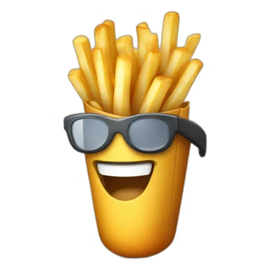 frenchfries-fighter sticker
