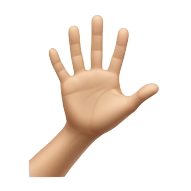 	emoji Pinched hand  real white bg  sticker