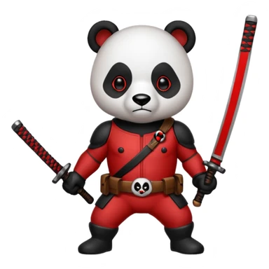 Panda Deadpool sticker