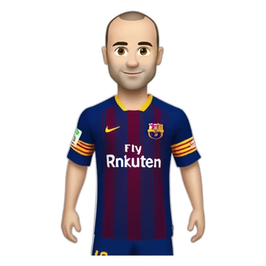 andres iniesta sticker