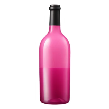 Pink wine bottle sticker