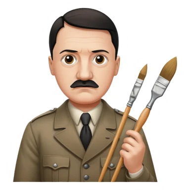  hitler painting a room sticker