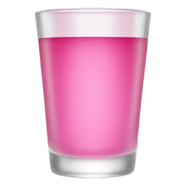 Pink shot glass sticker