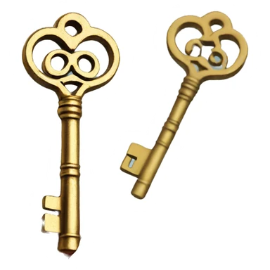 🗝️ Antique key but gold sticker