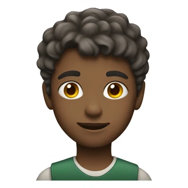 schoolboy with color palette sticker