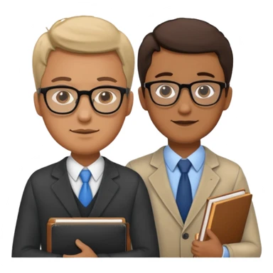 male teacher helping student sticker