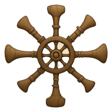 pirate boat wheel sticker