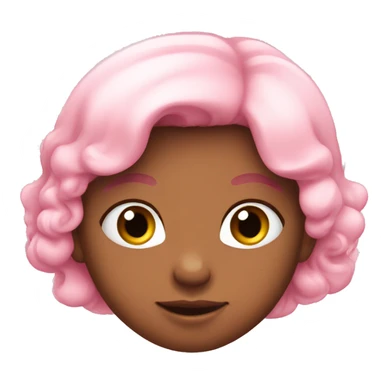 A regular baby pink heart sticker