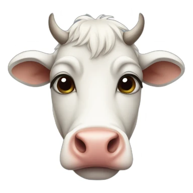 Sad cow  sticker