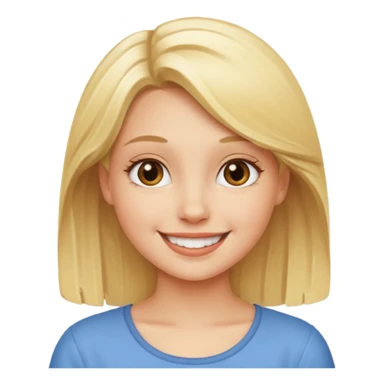 Good idea blonde girl sticker