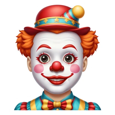 Cute Vintage circus clown sticker