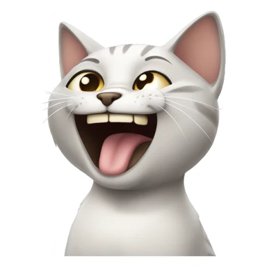 Cat slapping head whean you hear something stupid sticker