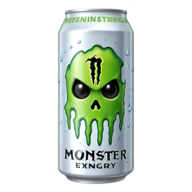 White monster energy drink  sticker