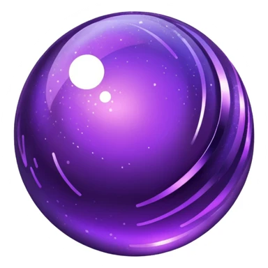 Fashion planet purple  sticker