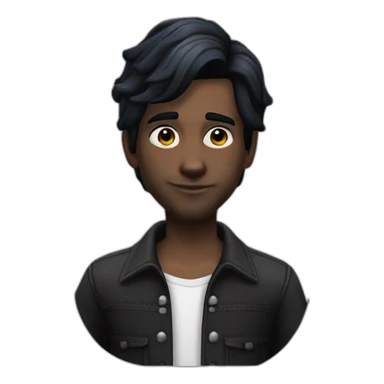 Sims+4+Mortimer+Goth-Man-dark-hair-perfectly-centered sticker