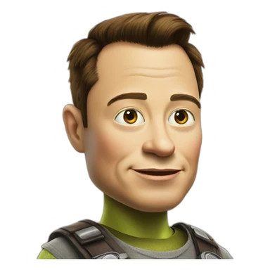 elon-musk-and-shrek sticker