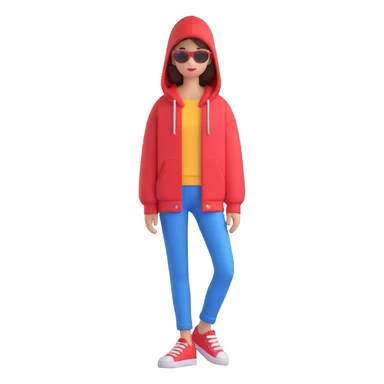 fashionable clothes sticker