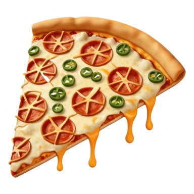 Smashed up pizza sticker