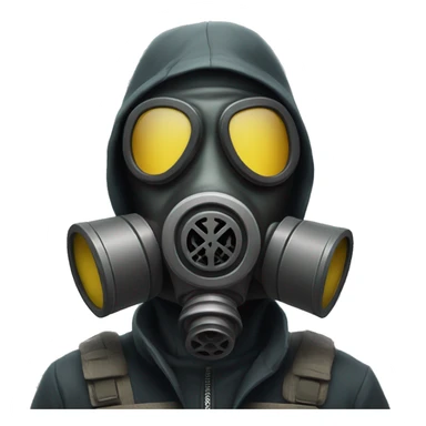 apocalypse gasmask man sticker