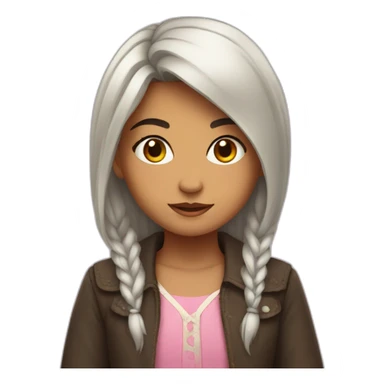 Niña enfadada sticker