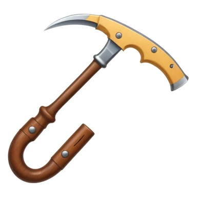 The sickle used by farmers sticker