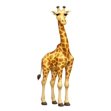 giraffe full body that has two heads sticker