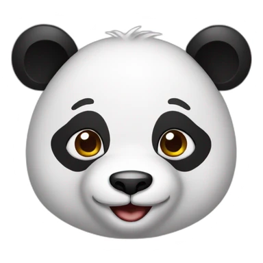 Panda avec coiffure alsacienne sticker